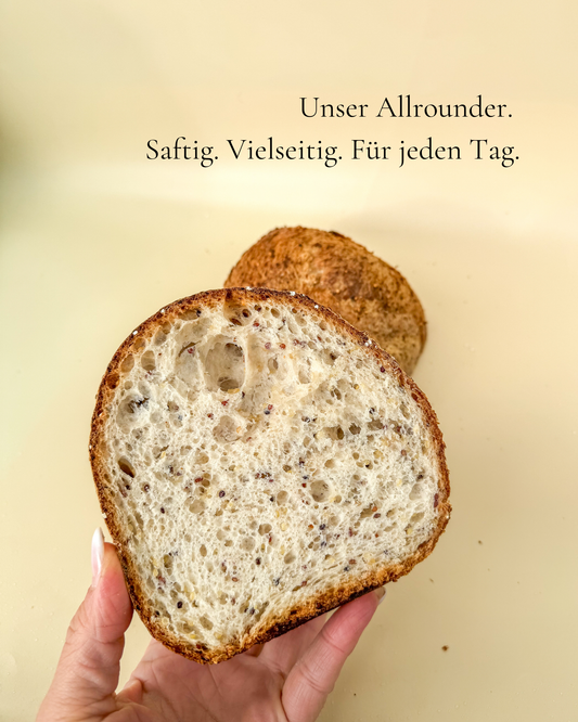 Der Allrounder | Glutenfreies Brot mit Quinoa und Flohsamenschalen | 500g