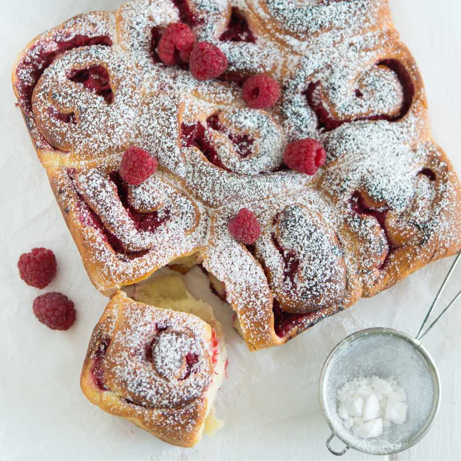 🌀 Fluffige Zimtschnecken, Himbeerschnecken & Mohnschnecken