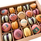 Einschulungsbox "Schulkind 2025" 24er Box | Mini Macarons