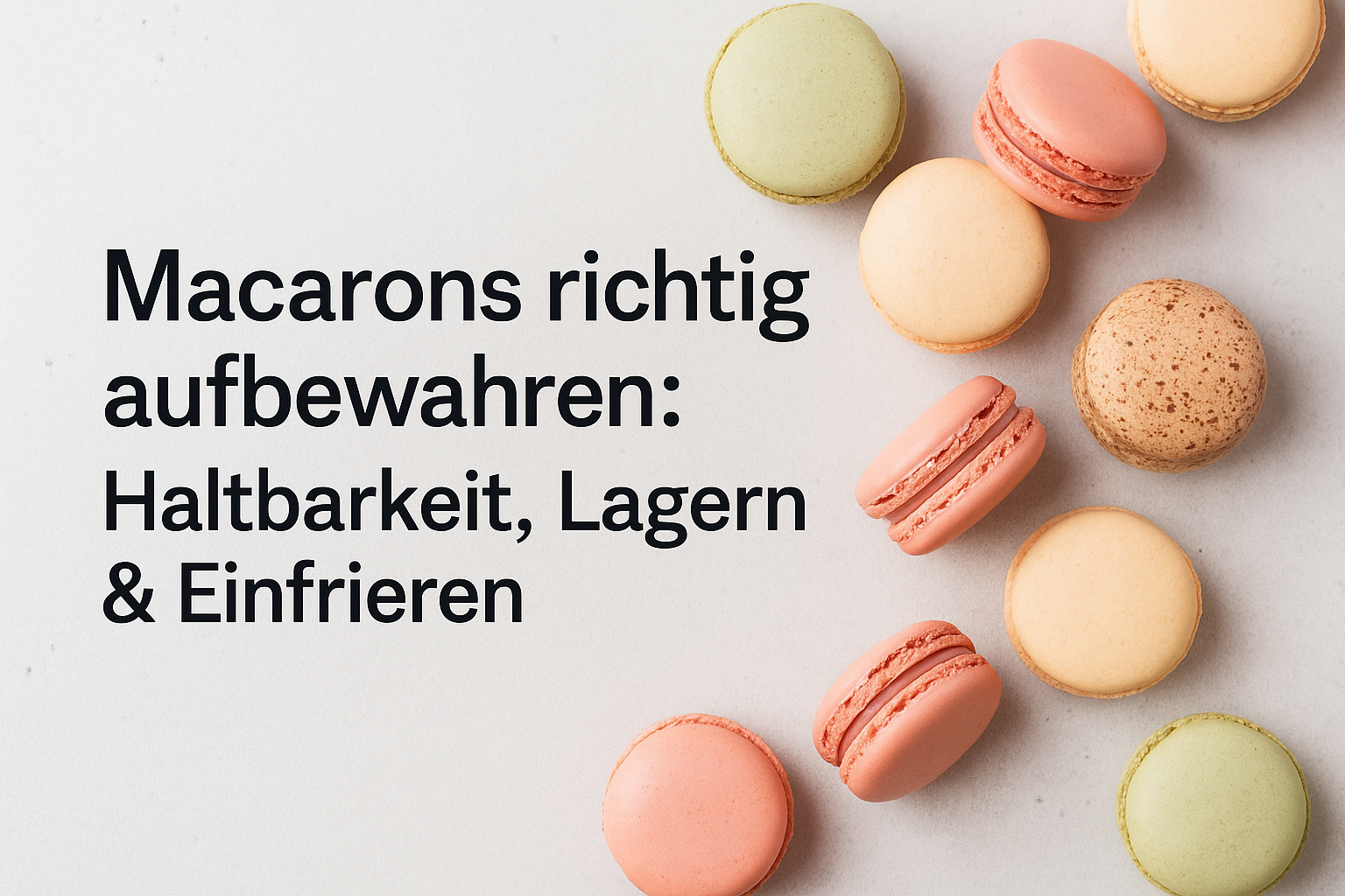 Macarons richtig aufbewahren: Haltbarkeit, Lagern & Einfrieren