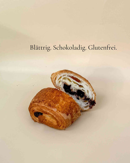 Glutenfreies Pain Au Chocolat | 10g feinste Schokolade | knusprig & soft