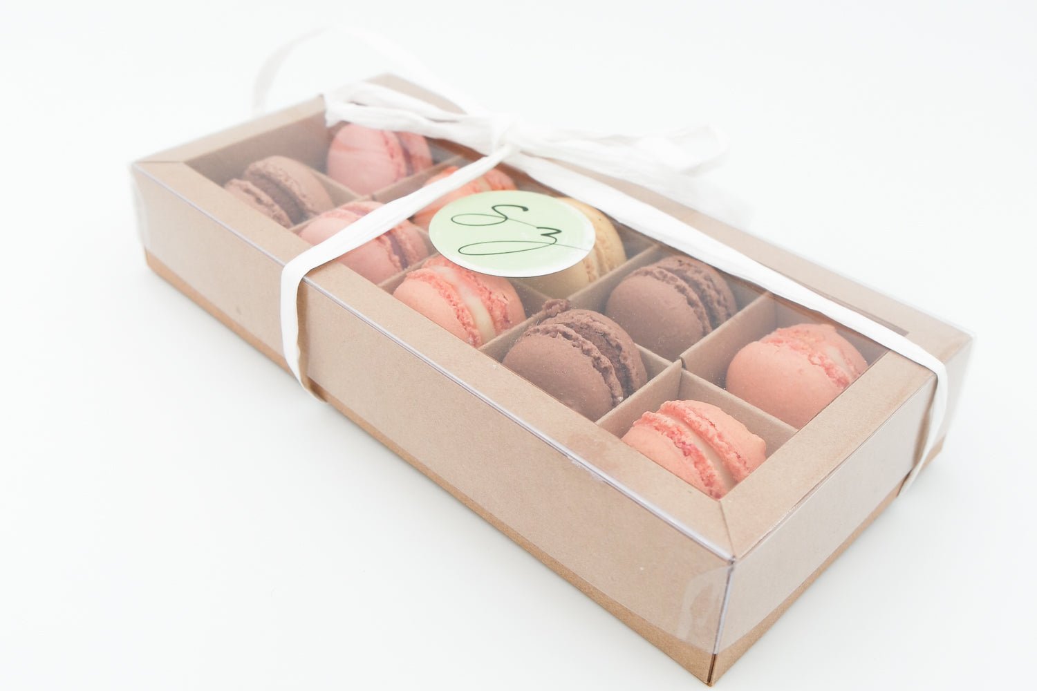 10er Box | Mini Macarons | Frisch & Fruchtig - Seidenzucker