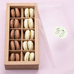 10er Box | Mini Macarons | Nussig & Schokoladig - Seidenzucker