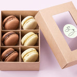 12er Box | "Nutty & Chocolate" | Midi Macarons - Seidenzucker