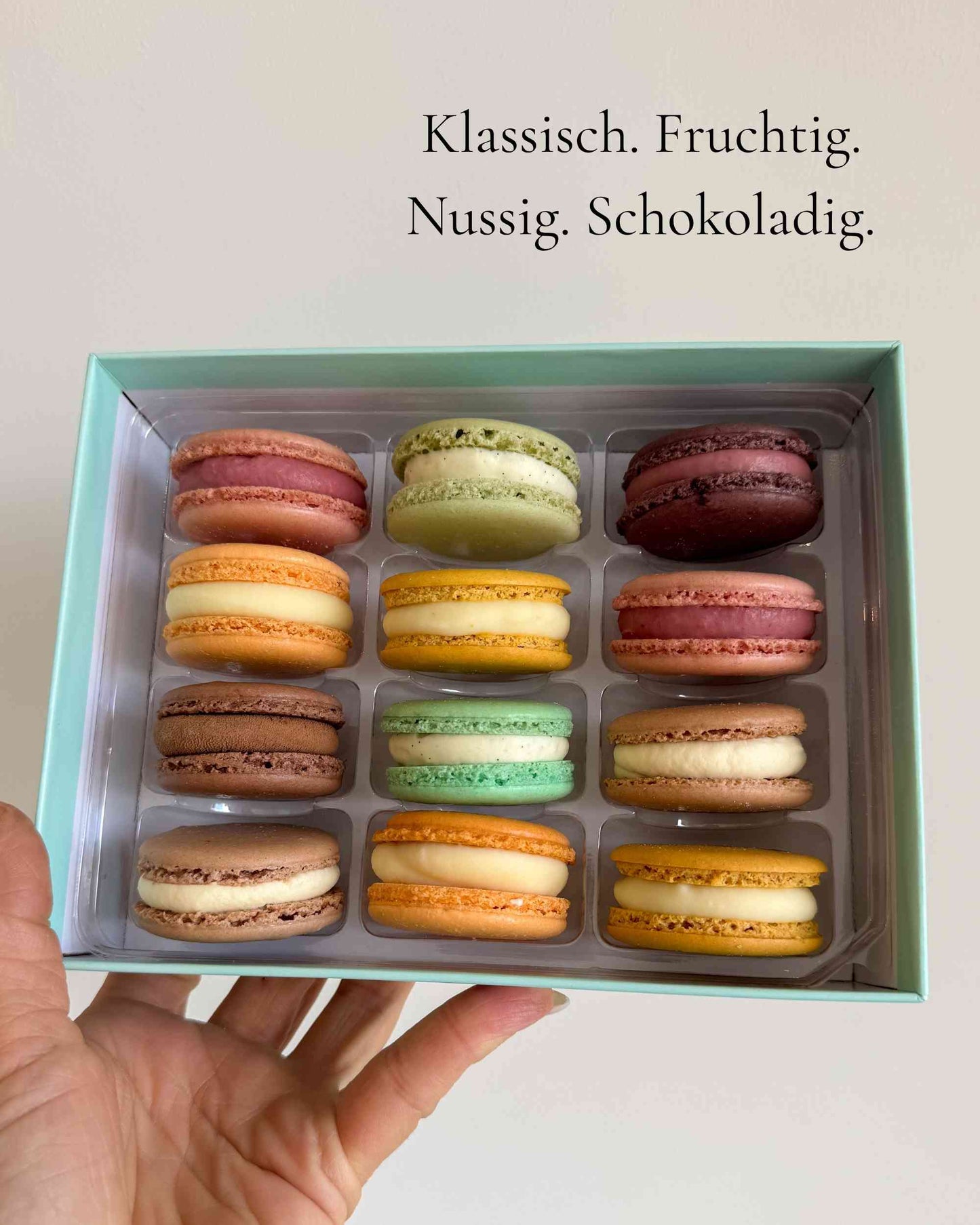 Deine Macarons Box | 12 Stück | Glutenfrei & Frisch