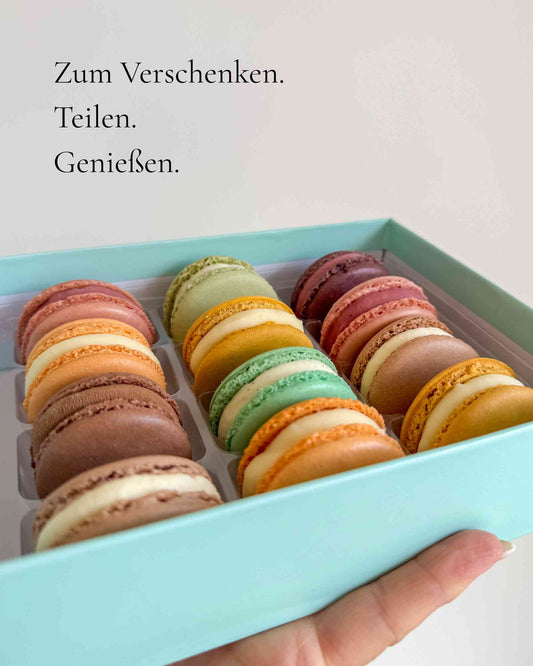 Deine Macarons Box | 12 Stück | Glutenfrei & Frisch