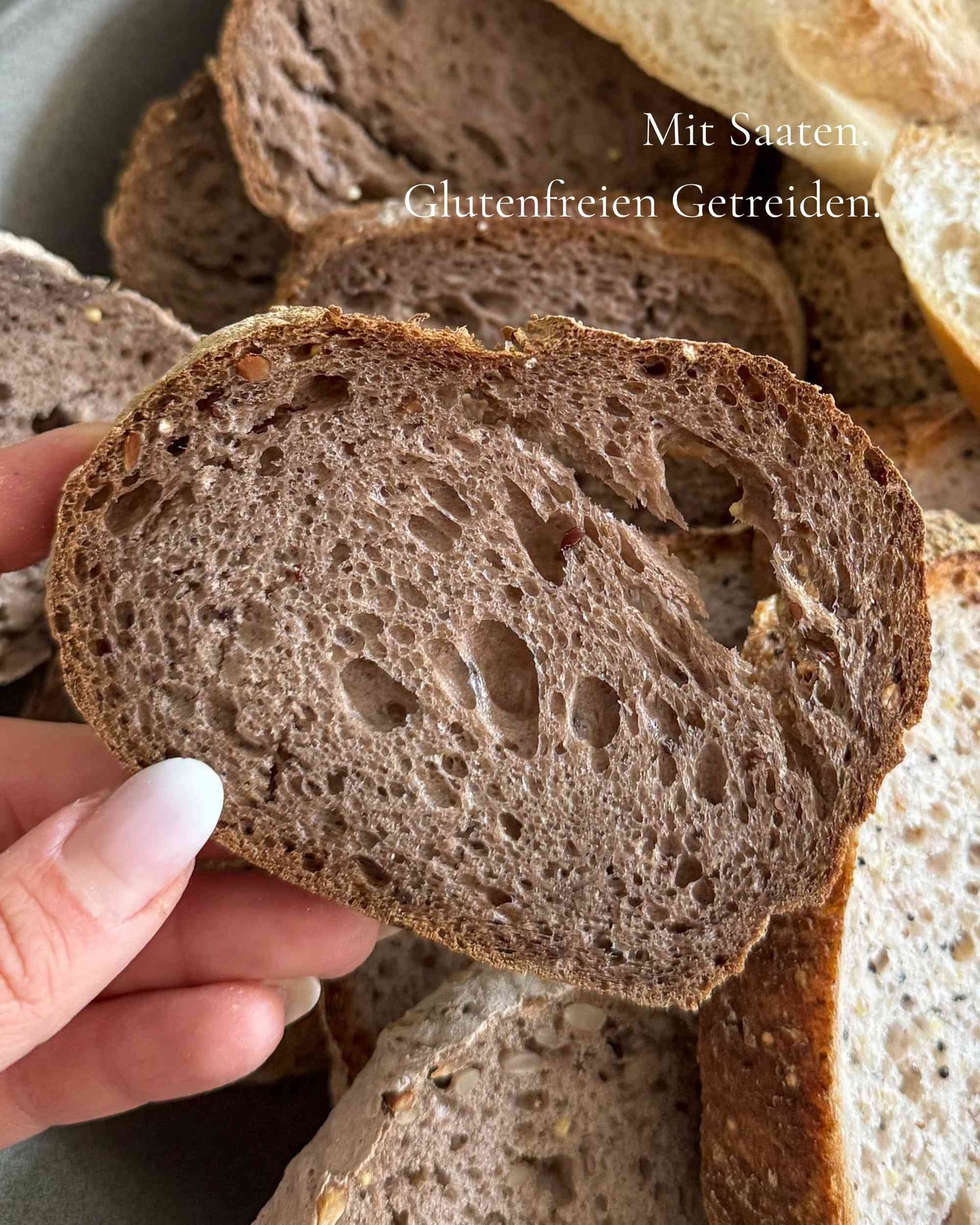 Die Rustikale | Glutenfreies Mehrkornbrot mit Sauerteiganteil | 250g