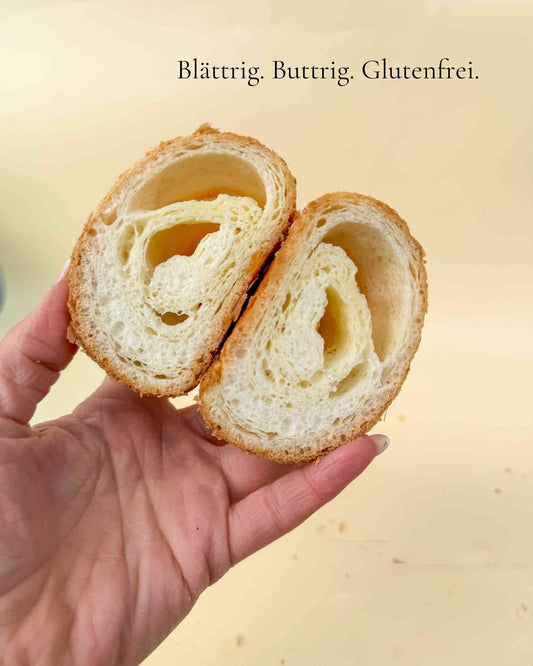 Glutenfreies Buttercroissant kaufen | Luftig, buttrig & handwerklich gefertigt | aus Wiesbaden