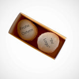 Mitarbeiter-Geschenk: 2er Oster Macaron Box mit Logo