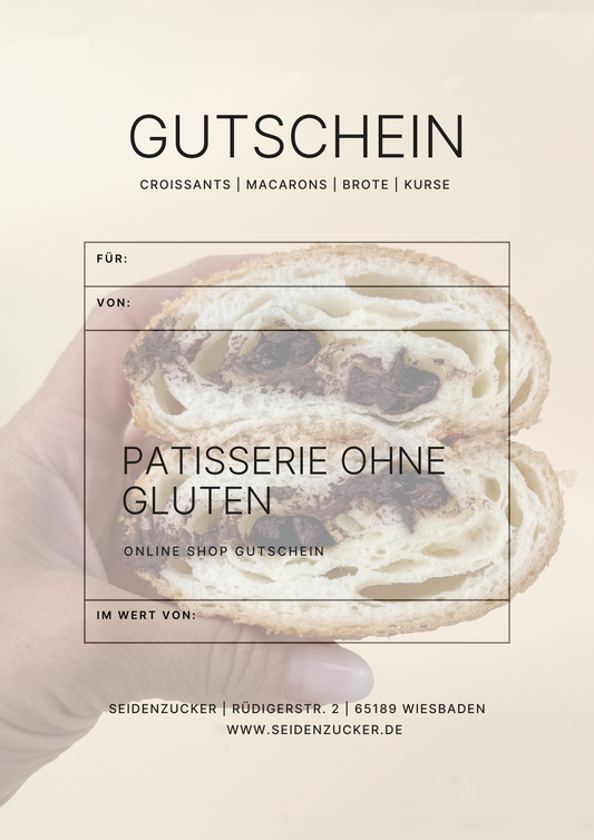 Gutschein kaufen | Seidenzucker Wiesbaden – Glutenfreie Pâtisserie & Café