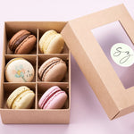 Geburtstagsbox mit Maxi Macarons | Personalisierbar mit Namen - Seidenzucker